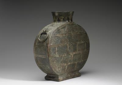 图片[3]-Flask with bird pattern and copper inlay, Warring States period (475-221 BCE)-China Archive